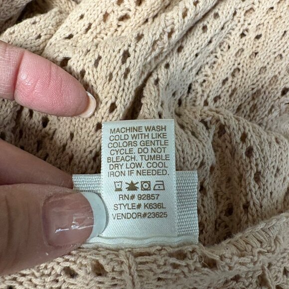 Daytrip Cardigan Womens Size Large Pale Pink Lightweight Sweater Casual Layering - Picture 6 of 7